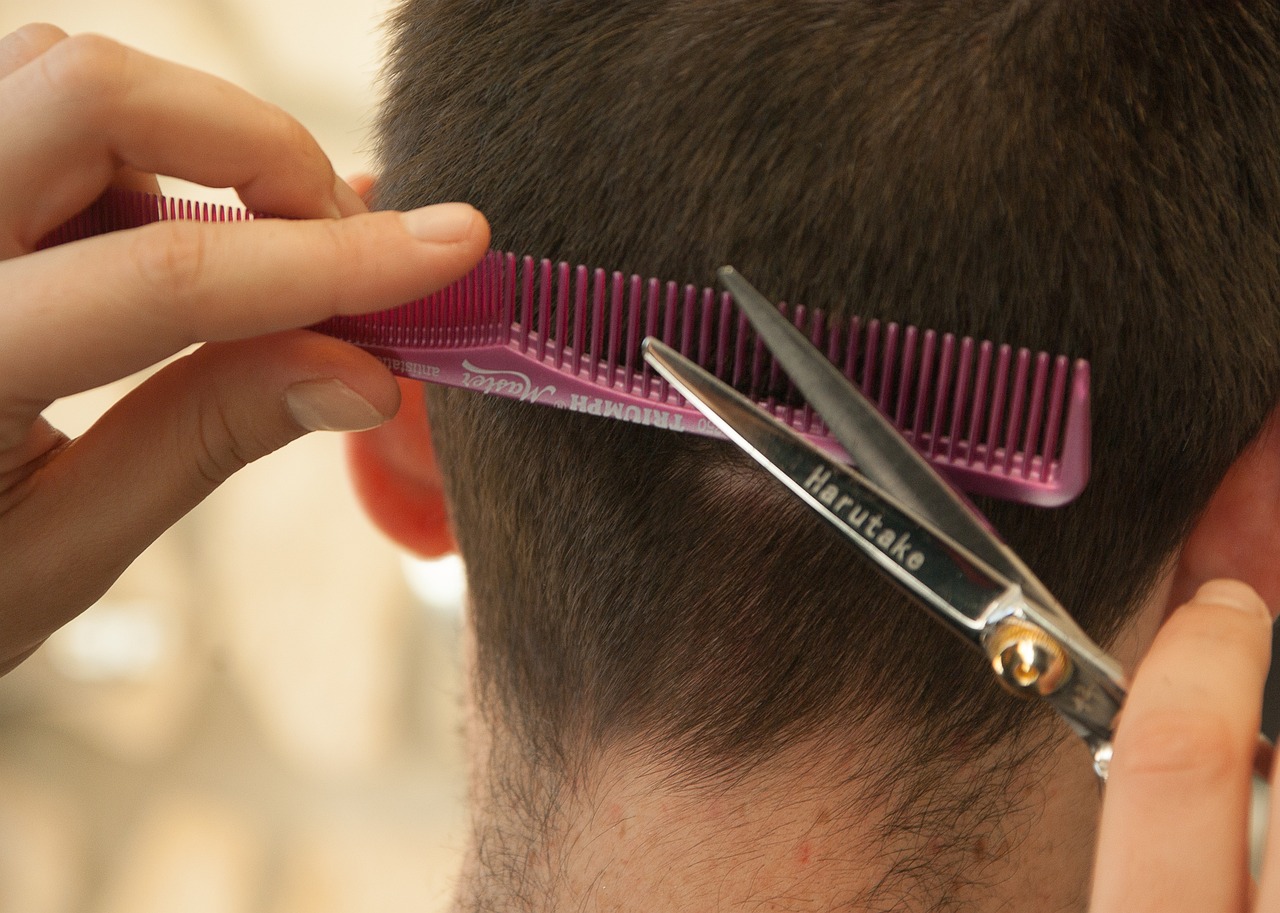 hairdresser, haircut, comb