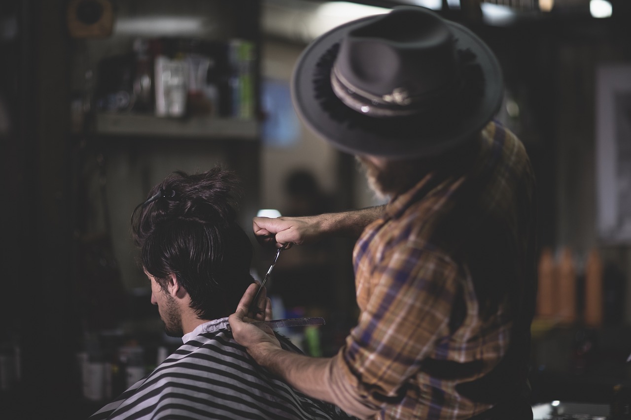 barber shop, haircut, men