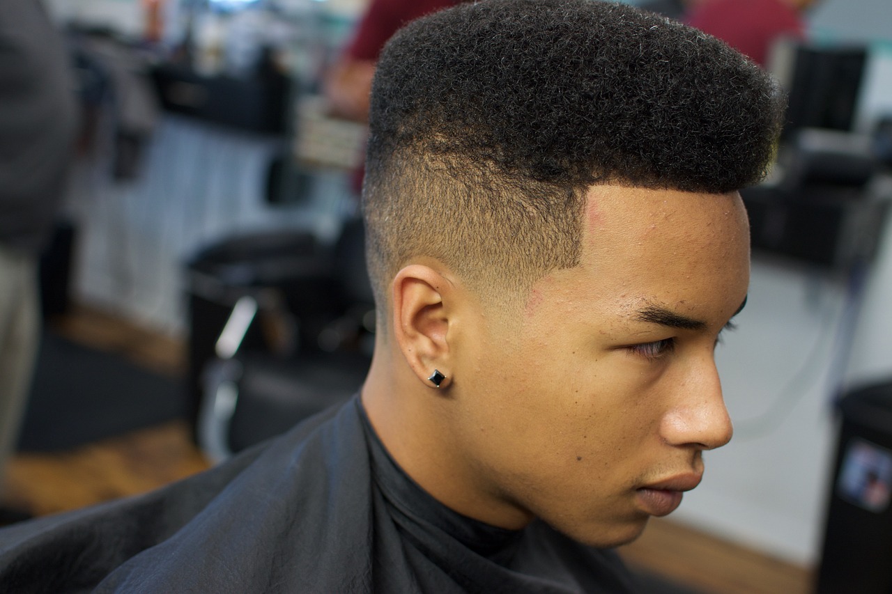 barber, haircut, afro shape up